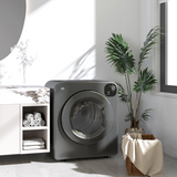 HOMCOM 6kg Vented Tumble Dryer with 7 Drying Programmes – 1500W Space-Saving Clothes Dryer, Grey