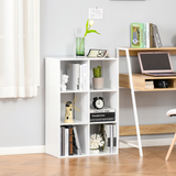 6 Cube Storage Cabinet Bookcase – Organiser Shelves for Home, Office or Study, White