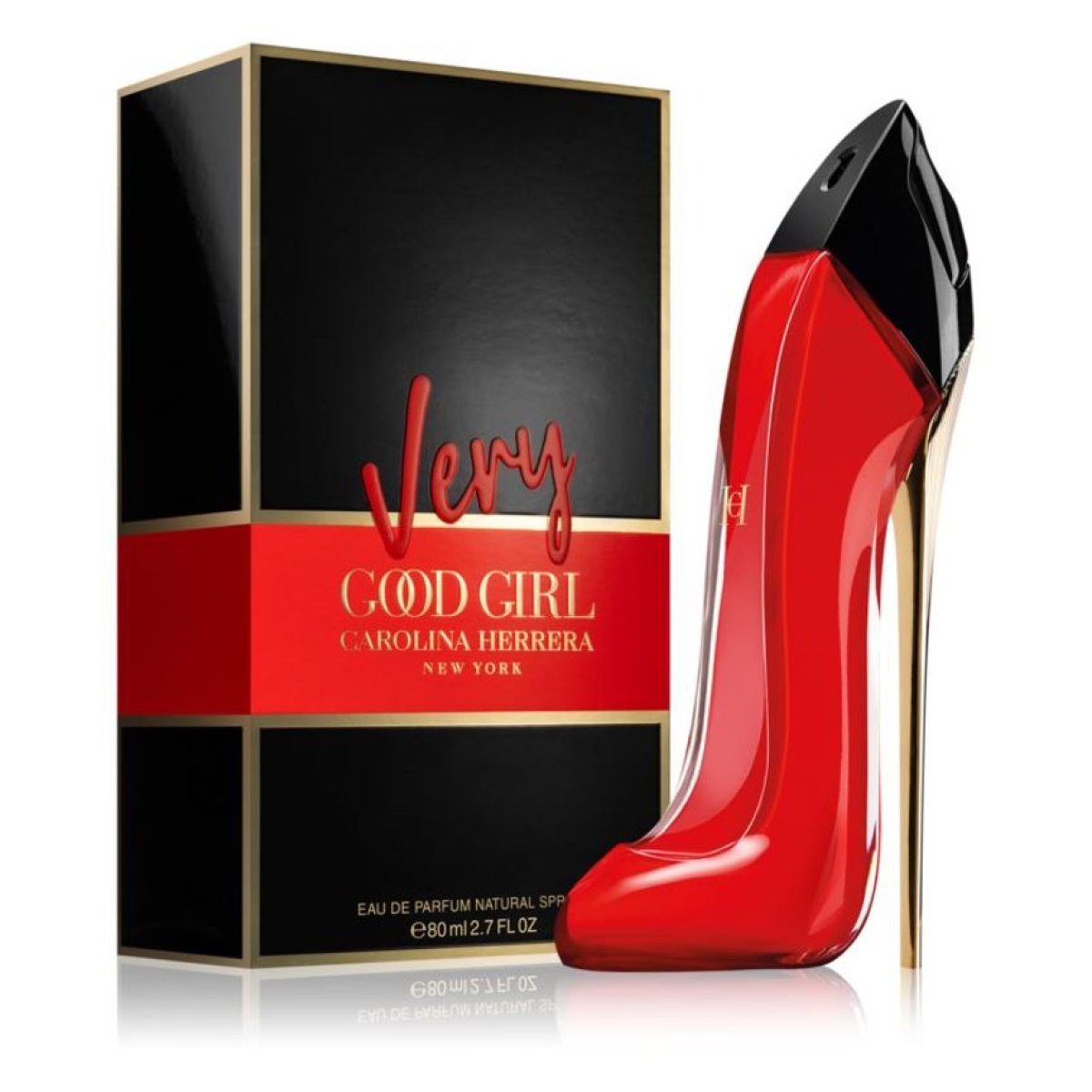 Carolina Herrera Very Good Girl Eau de Parfum Spray 80ml – Floral, Fruity Fragrance for Women