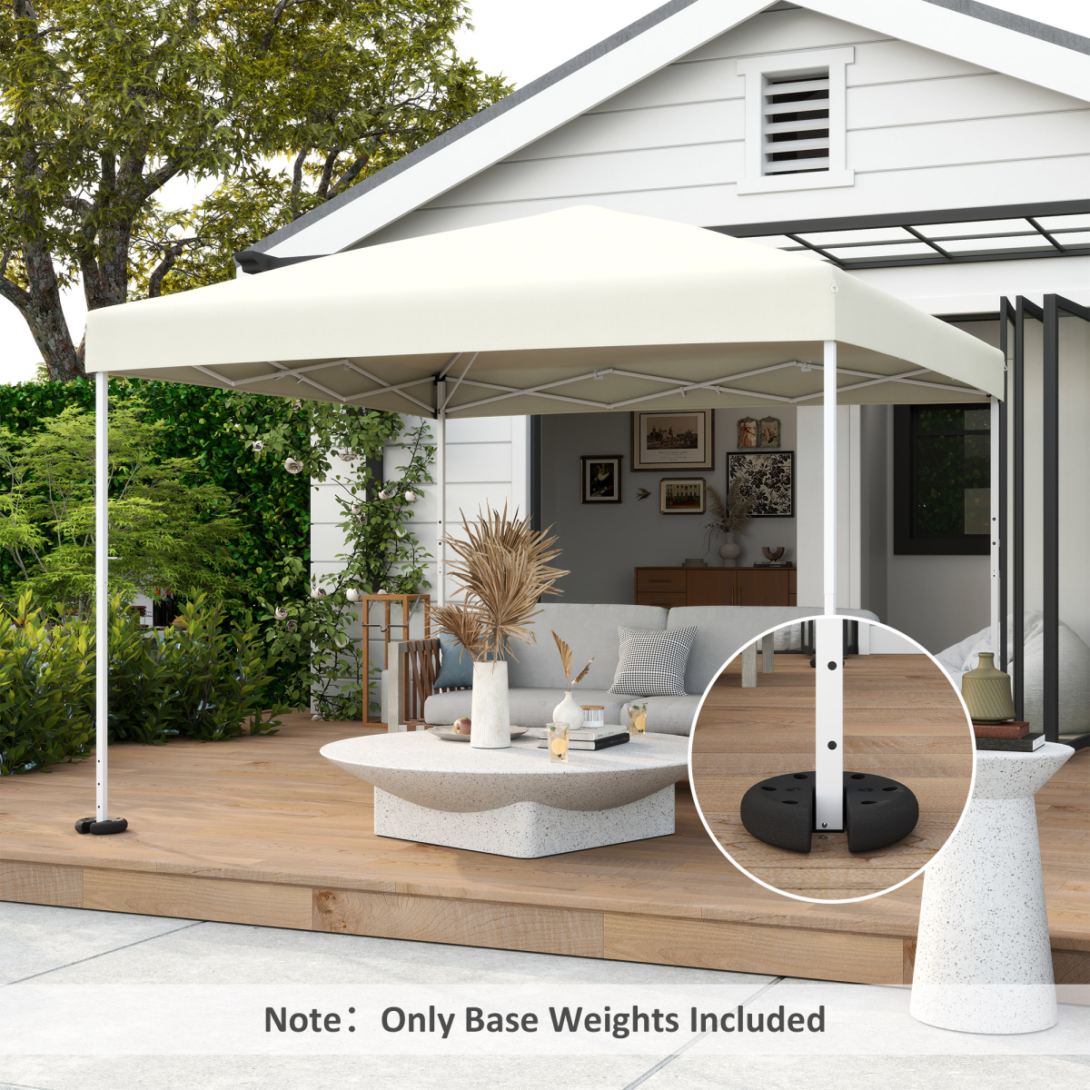 Outsunny Set of 4 Tent Anchor Weights for Pop-Up Gazebos and Folding Tents – Wind Resistant Base Weights