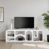 GEO Geometric Large TV Cabinet with Storage – Modern Living Room Media Unit