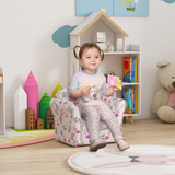 AIYAPLAY Kids Sofa Chair with Flamingo Design – Soft Toddler Armchair for Bedroom or Playroom, Pink