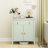 HOMCOM Sideboard with Drawer and Adjustable Shelf – Kitchen and Living Room Storage Cabinet, Light Green