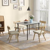 HOMCOM Folding Drop Leaf Dining Table for 2–4 People – Space-Saving Kitchen Table, Grey