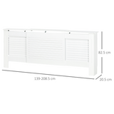 Slatted MDF Radiator Cover Cabinet with Display Top – Hide Radiators & Pipes in Living Rooms and Hallways