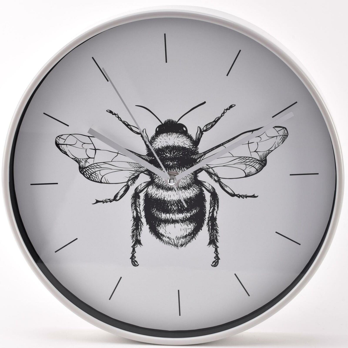Widdop Bumblebee Wall Clock with LED Light-Up Tube – 20cm Kitchen and Kids' Room Mood Light