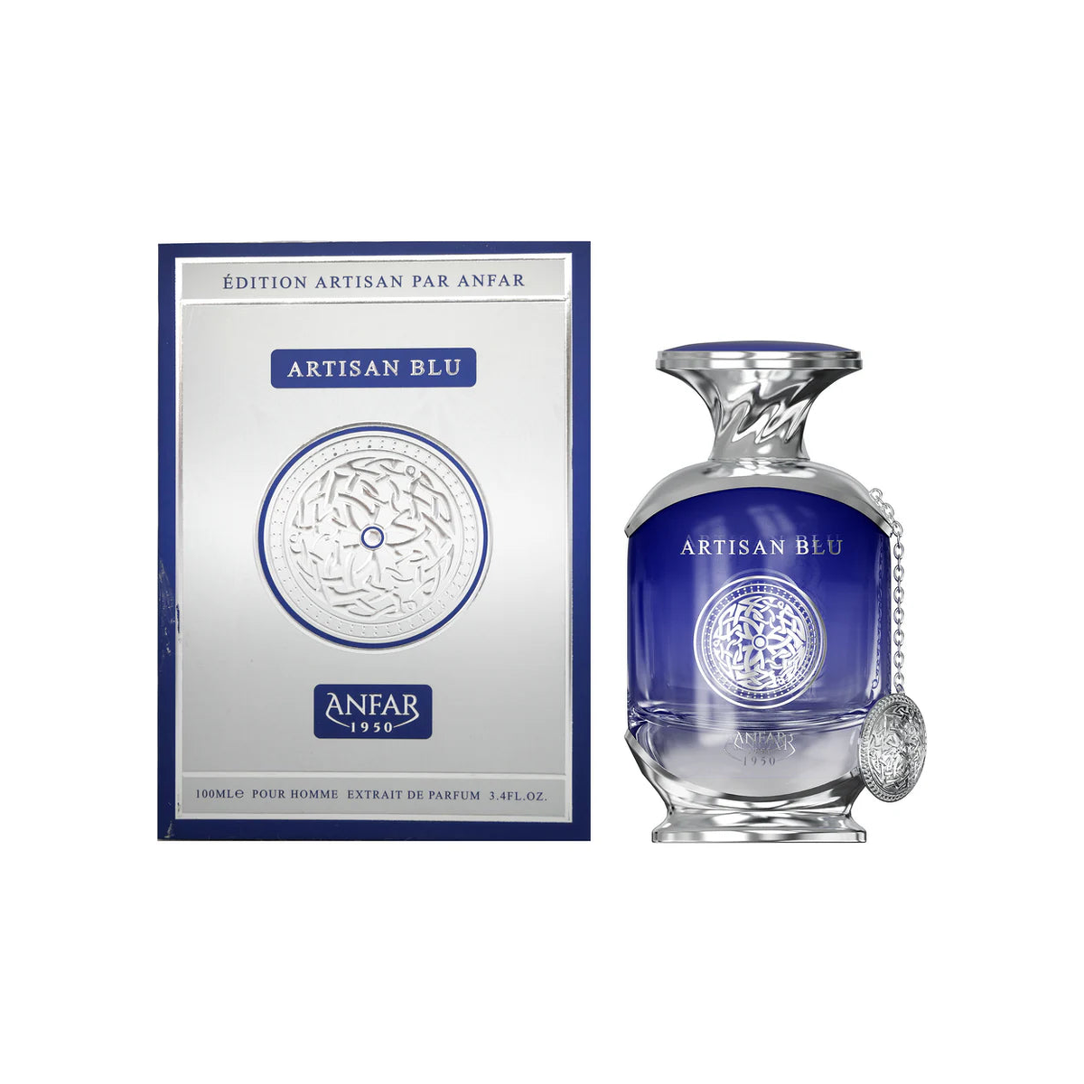 Anfar Artisan Blu - Extrait de Parfum 100ml – Fresh & Citrus, Spicy Fragrance for Men