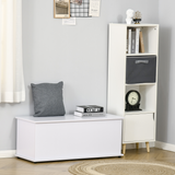 White Storage Chest with Lid – Keepsake, Blanket Box & Bench Seat, White