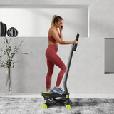 HOMCOM Twister Stepper with LCD Monitor & Height Adjustable Design – Step Machine for Home Leg Workouts, Grey