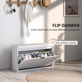 Hallway Shoe Storage Bench Cabinet with Enclosed Storage & Seat – Entryway Bench, 120kg Capacity