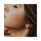 Aye Do Gifts Four Leaf Clover Stud Earrings – Hypoallergenic Stainless Steel Good Luck Jewellery, Silver