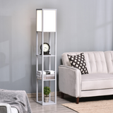 Storage Shelf Floor Lamp – Grey