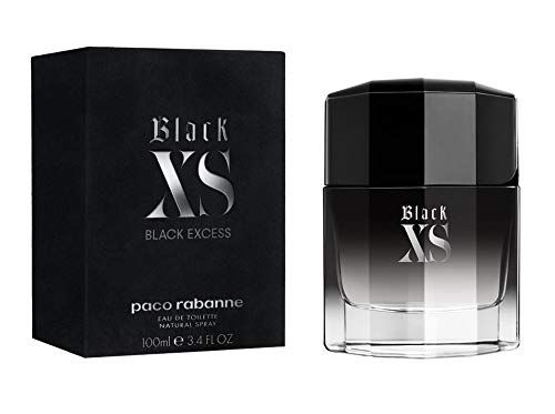 Paco Rabanne Black Xs Eau de Toilette Spray 100ml – Fresh & Citrus, Spicy Fragrance for Men