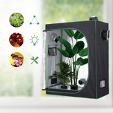 Outsunny Hydroponic Grow Tent with Reflective Mylar Lining & Floor Tray – 120L x 60W x 150H cm