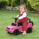 HOMCOM Mercedes-Benz G350 Kids Sliding Ride-On Car with Under-Seat Storage – 3-in-1 Toddler Push Car, Pink