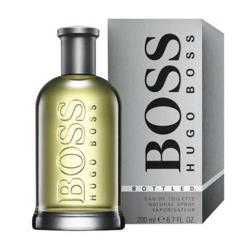 Hugo Boss Boss Bottled Grey Eau de Toilette Spray 200ml – Fresh Grapefruit, Apple & Amber Men's Fragrance