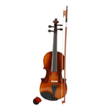 1/2 Size Acoustic Violin Set with Case, Bow & Rosin – Basswood Beginner Violin Outfit for Children, Natural