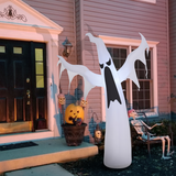 HOMCOM 6ft (1.8m) Inflatable Halloween Floating Ghost with 3 LED Lights – Outdoor Party Decoration