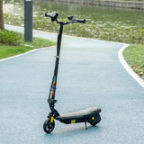 Kids Folding Electric Scooter with LED Headlight, Bell & Hand Brake – Adjustable E-Scooter for Ages 7–14, Black