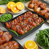 Vinsani 30 Pack Meal Prep Containers, 1 Compartment, 28oz with Airtight Lids – Microwave & Freezer Safe