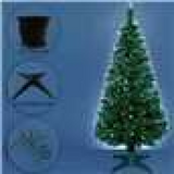 5ft (150cm) Fibre Optic Artificial Christmas Tree with Colour Changing Lights – Green