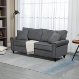 Loveseat side angle view