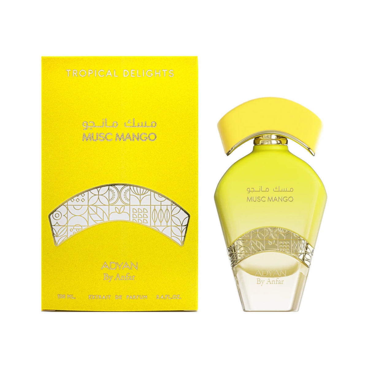 Adyan Musc Mango Fragrance – Tropical Mango, Amber, Oud & Sandalwood Scent for Evening Wear