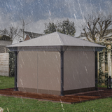 Outsunny 3 x 3m Gazebo Protective Cover – Waterproof PVC Rain Cover with Pull Cord for Canopy or Tent