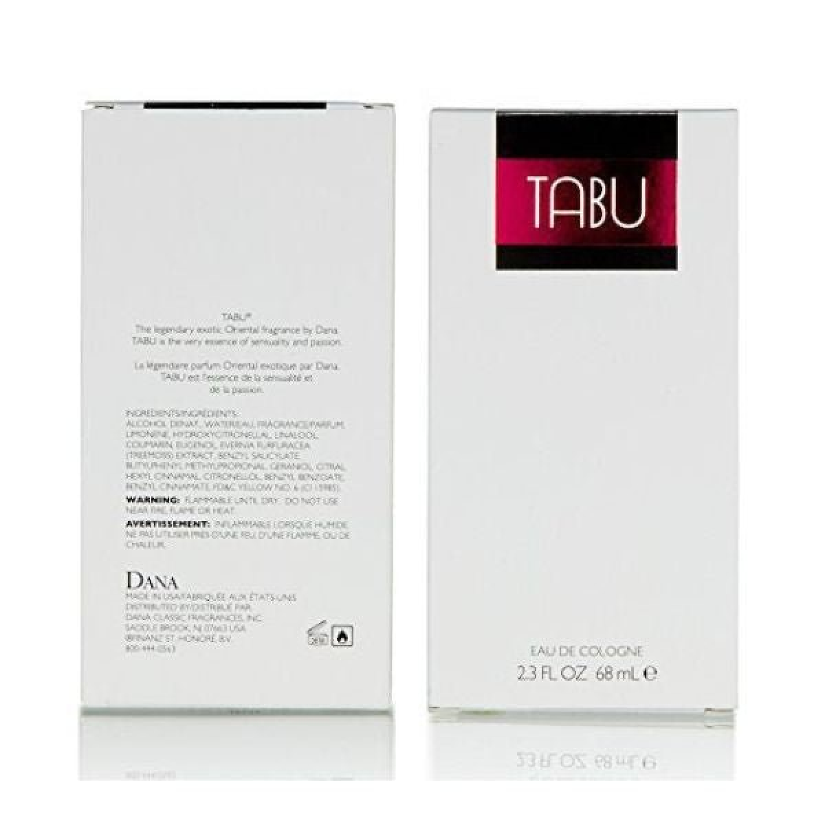 Dana Tabu Eau de Cologne Spray 68ml – Floral, Amber & Oriental Fragrance for Women