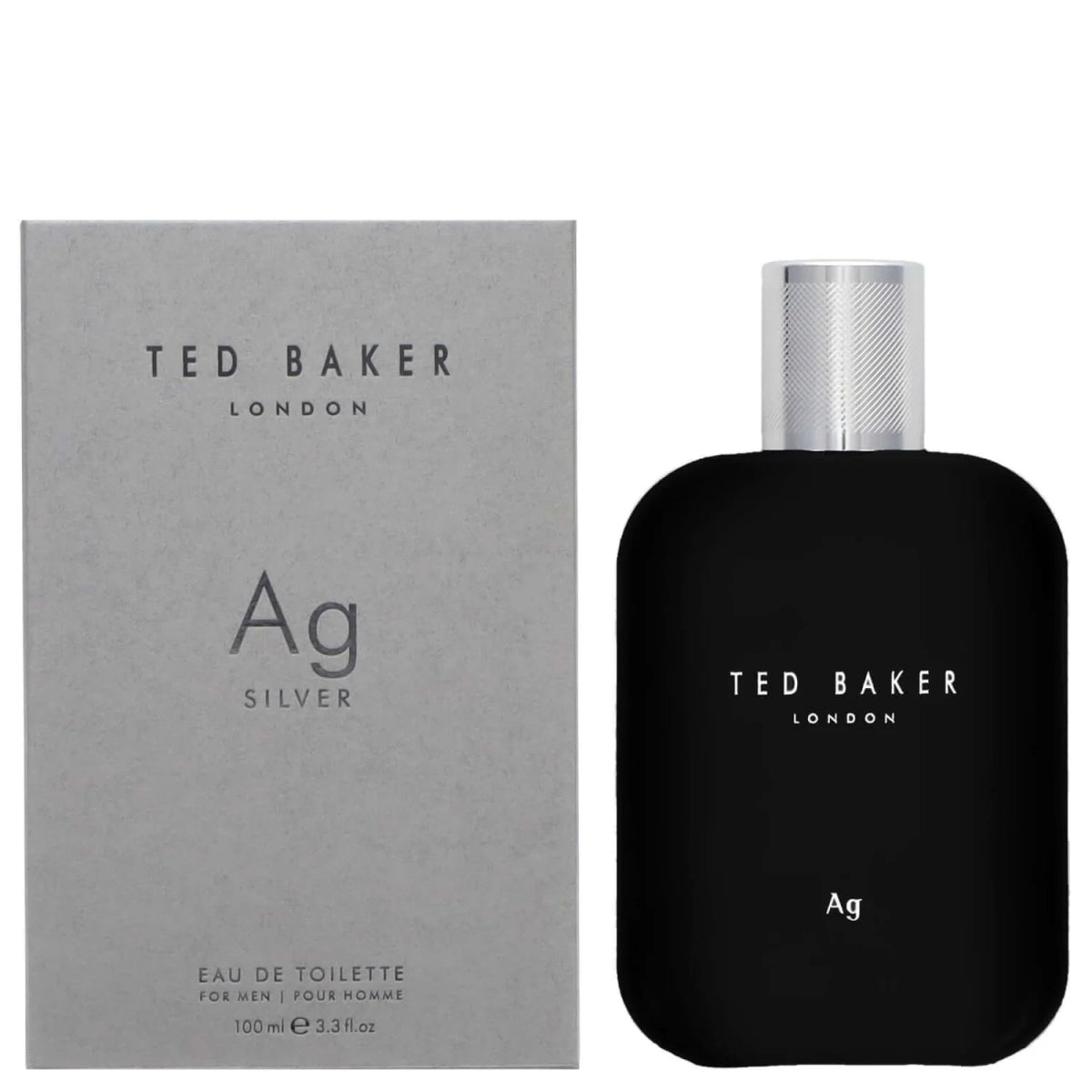 Ted Baker Ag Silver Eau de Toilette 100ml – Fresh & Citrus, Aromatic Fragrance for Men