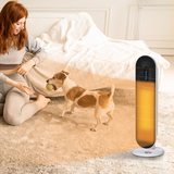 HOMCOM Ceramic Space Heater with Oscillation, Remote & Overheat Protection – 1200/2000W, Timer, Thermostat