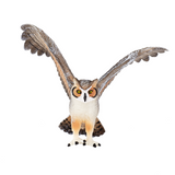 Mojo Great Horned Owl Figurine – Realistic Bird of Prey Toy