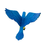 Mojo Blue Macaw Parrot Figurine, Hand-Painted Realistic Bird Toy