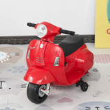 Vespa Licensed Kids Ride-On Motorcycle, 6V Battery Powered with Headlight & Stabilising Wheels – Ages 18-36 Months