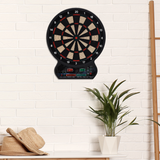 HOMCOM Electronic Dartboard with LED Digital Scoring, 27 Games & 12 Soft Darts – Ready-to-Play, Up to 8 Players