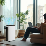 HOMCOM 16L/Day Dehumidifier with 24H Timer & Air Filter – Damp, Mould & Laundry Drying, White
