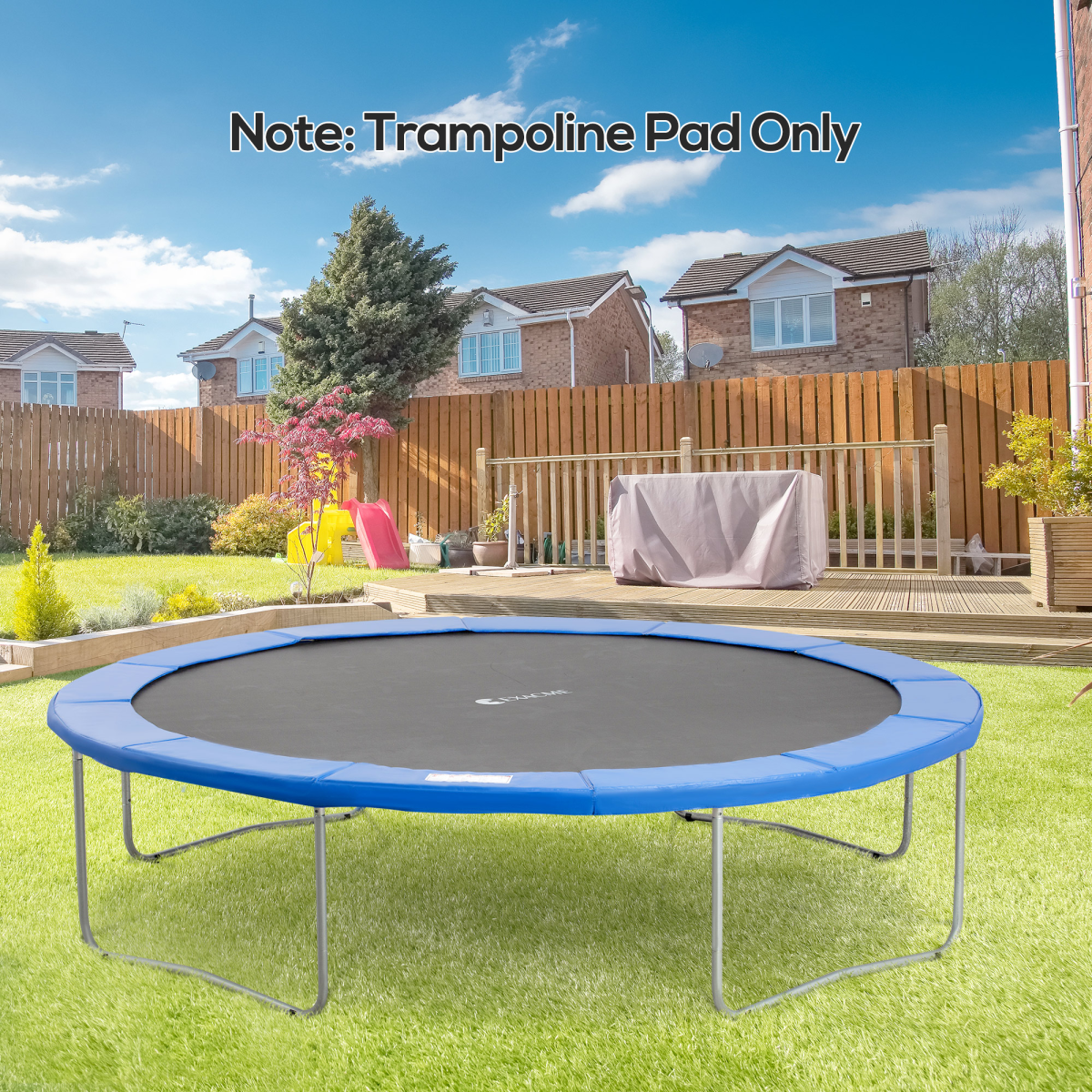 12ft Trampoline Safety Pad – Thick Foam Replacement Spring Cover, 366cm, Blue