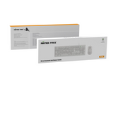 Panther Force PF290 Wired Keyboard and Mouse Set – Full-Size Keyboard with Number Pad, Plug and Play, White
