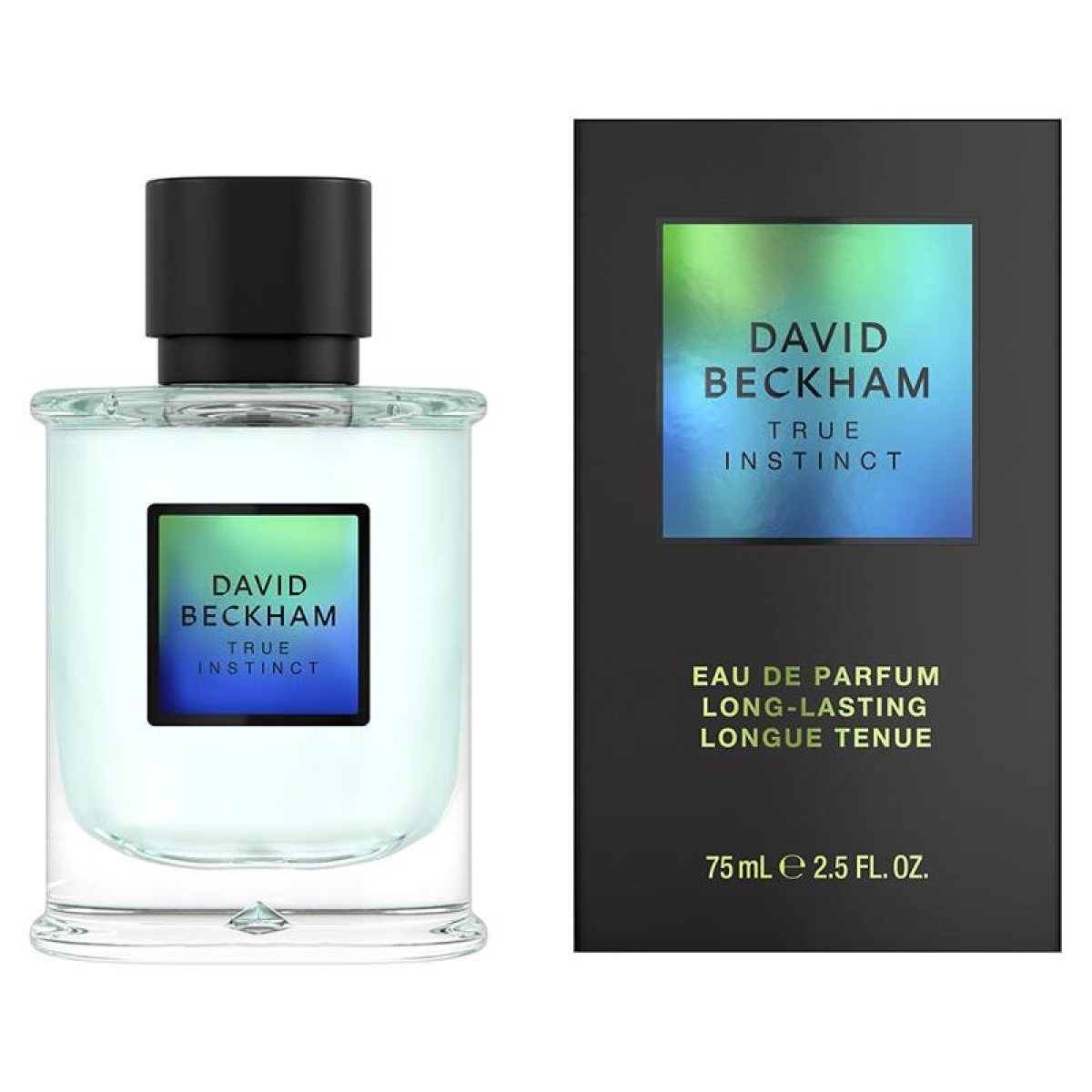 David Beckham True Instinct Eau de Parfum Spray 75ml – Fresh & Citrus, Spicy Fragrance for Men