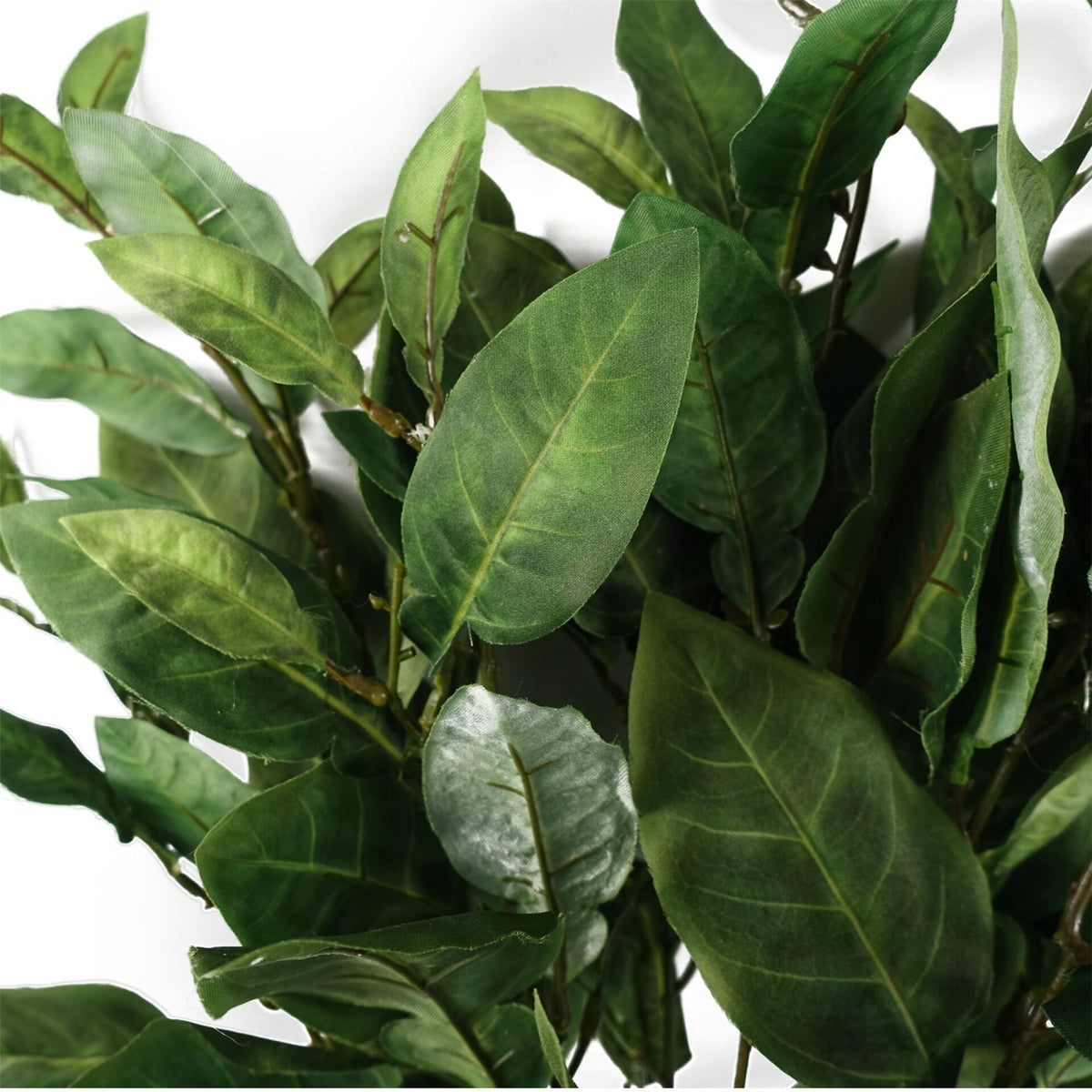 Artificial Ficus Foliage Stems, Pack of 6 – 90cm Wired Realistic Greenery for Floral Arrangements