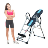 HOMCOM Foldable Gravity Inversion Table with Safety Belt & Padded Ankle Support – Home Back Therapy Bench, 110kg