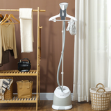 HOMCOM 1800W Clothes Steamer with 1.8L Water Tank & Adjustable Pole – Garment Wrinkle Remover, Light Grey