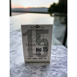 Livfragrance Blend No.15 Musk Aoud Eau de Parfum Oil-Based Musk, Oud & Rose Travel Fragrance 15ml – Musky, Oud Fragrance, Unisex