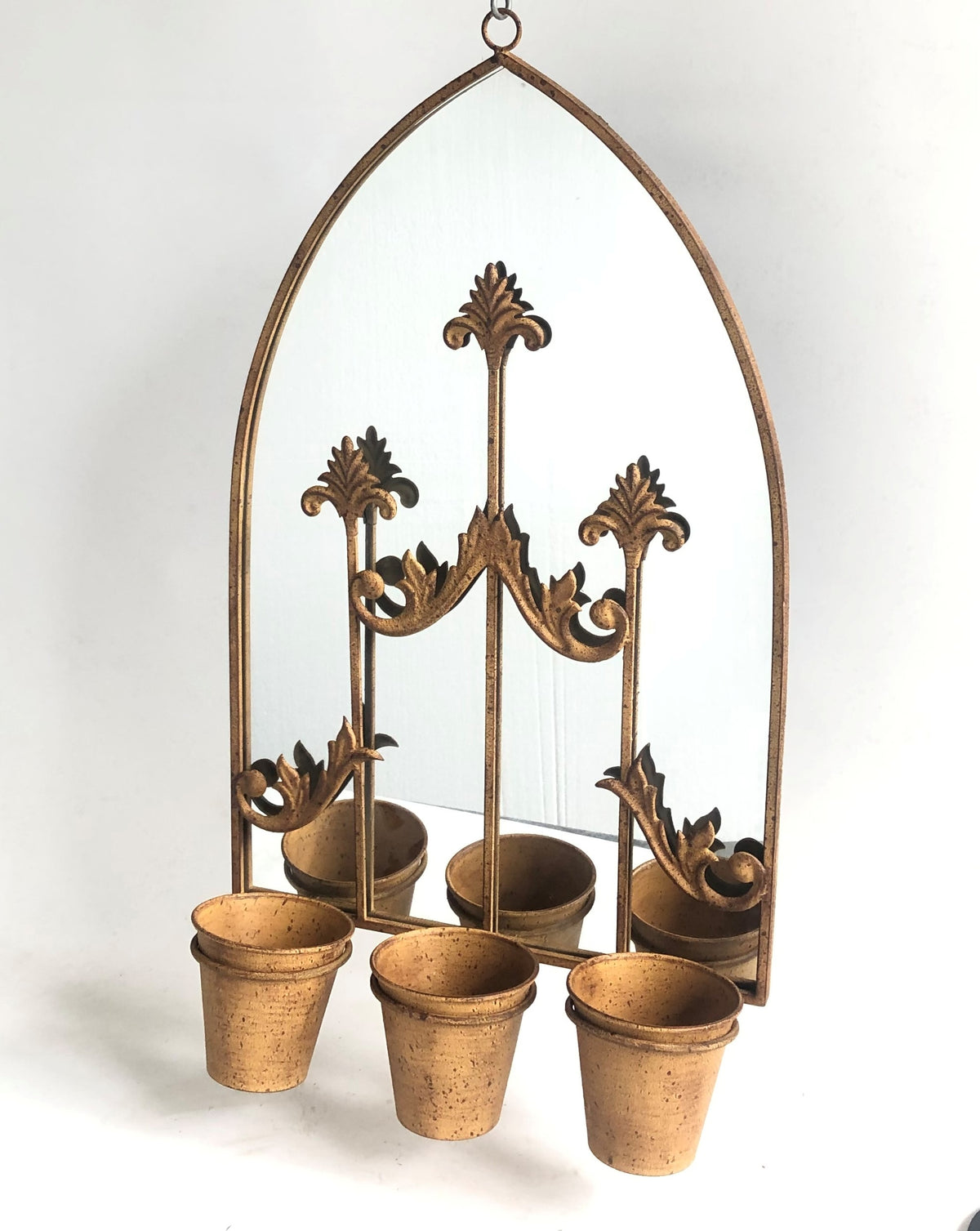 Stylish & Elegant Wall Mirror with Triple/Single Planter
