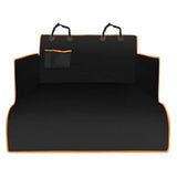 Waterproof Pet Car Boot Liner with Bumper Flap and Storage Pockets, 185 x 105cm – Universal Dog Boot Protector, Black
