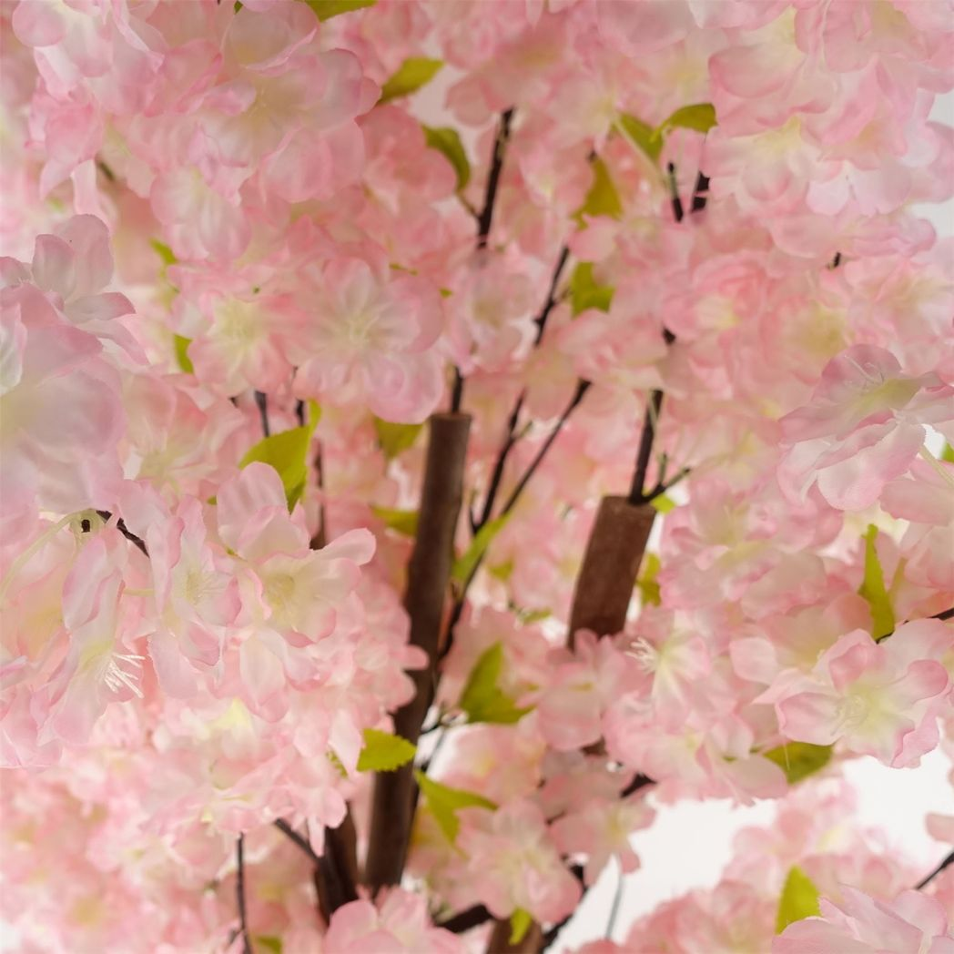 Botanik UK Artificial Pink Cherry Blossom Tree, 150cm – Fully Assembled Faux Blossom Tree in Pot