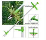 Avilo No-Bend Weed Remover – Garden Hand Tool for Removing Weeds Without Bending Down