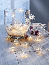 Avilo Snowflakes String Lights, Set of 20 – Versatile Christmas Fairy Lights for Home Decor