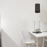Rattan-Style Barrel Cage Easy Fit Lamp Shade