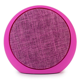 Soundz SZ250 Fabric Bluetooth V4.1 Portable Speaker with FM Radio, TF Card Slot & Strap – Wireless Stereo, Pink